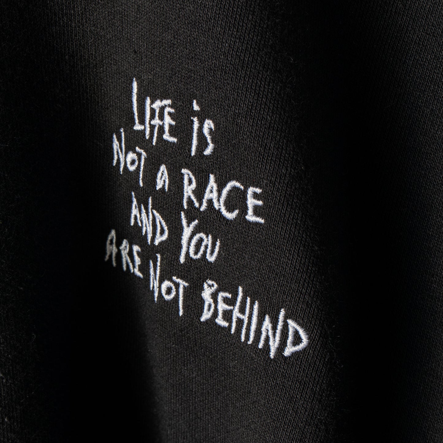 Life Is Not a Race Sweatshirt - Black