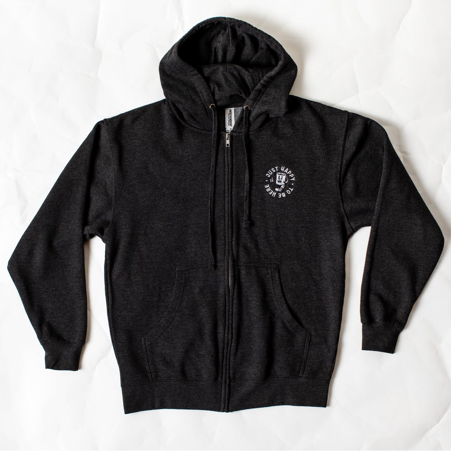 Coffee Dude Fleece Zip Up Hoodie