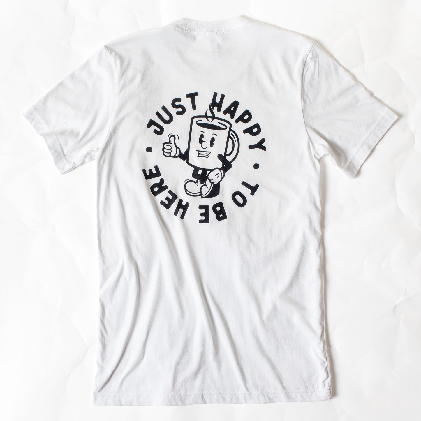 Coffee Dude T-Shirt - White & Ash Gray