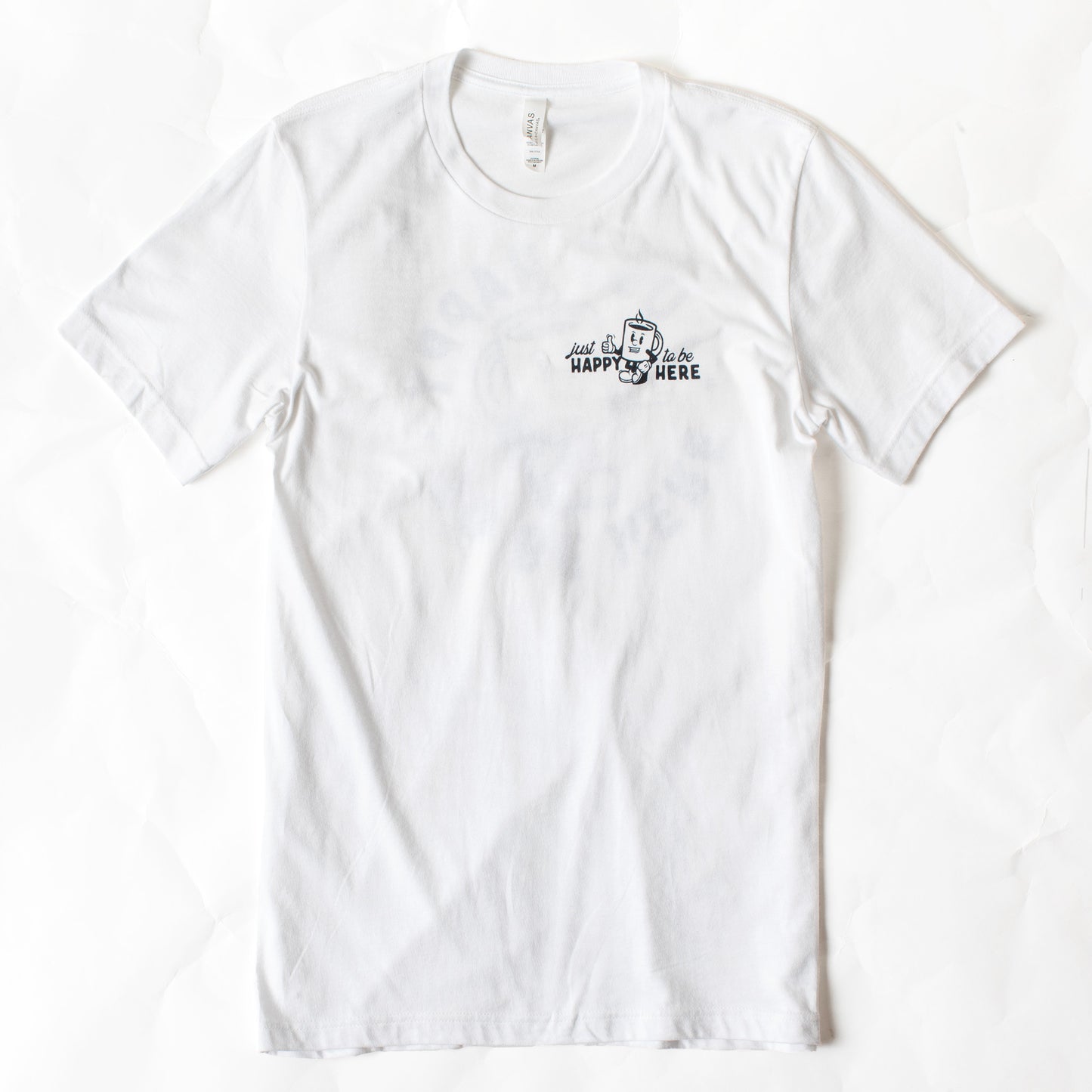 Coffee Dude T-Shirt - White & Ash Gray