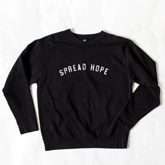 Spread Hope | Crewneck Sweatshirt - Black